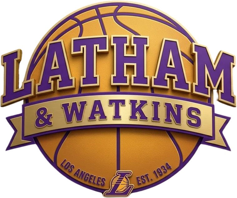 Latham & Watkins reimagined in Los Angeles purple and gold